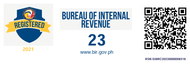BIR Registration Seal Badge — RSN 038RC20230000008318