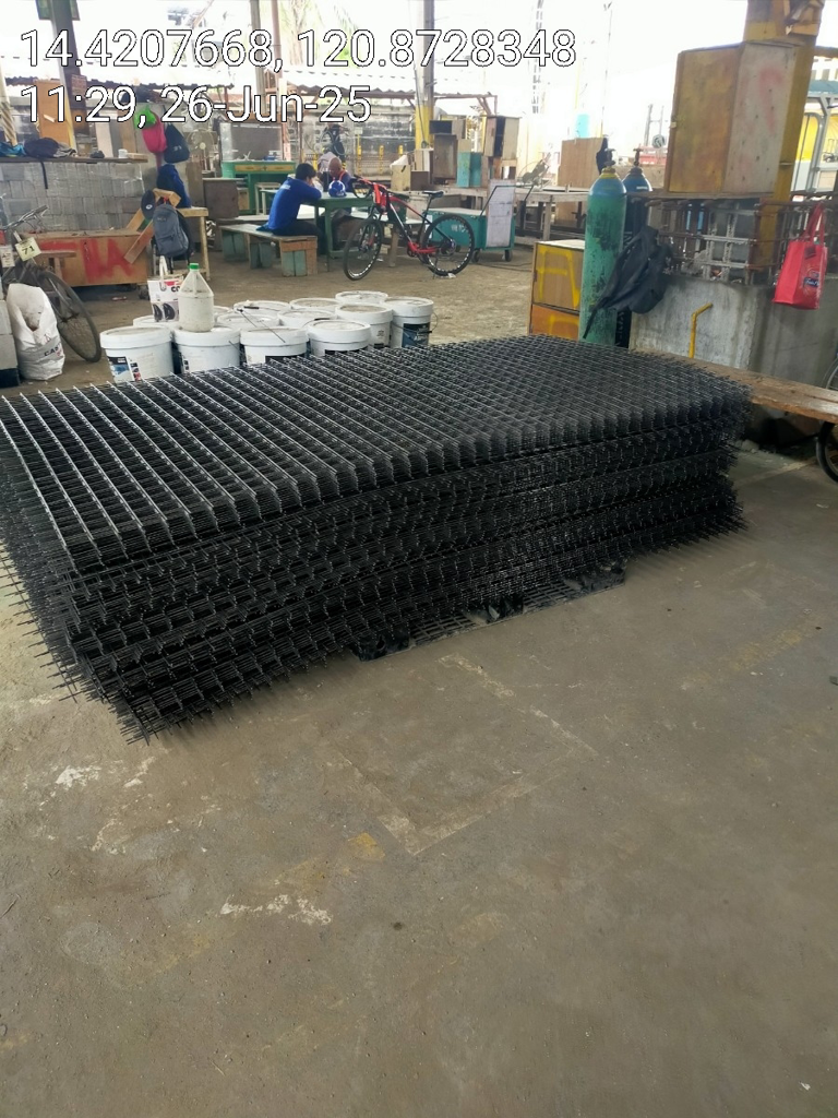 Black iron steel matting ready for residential project delivery — Una Wire Products