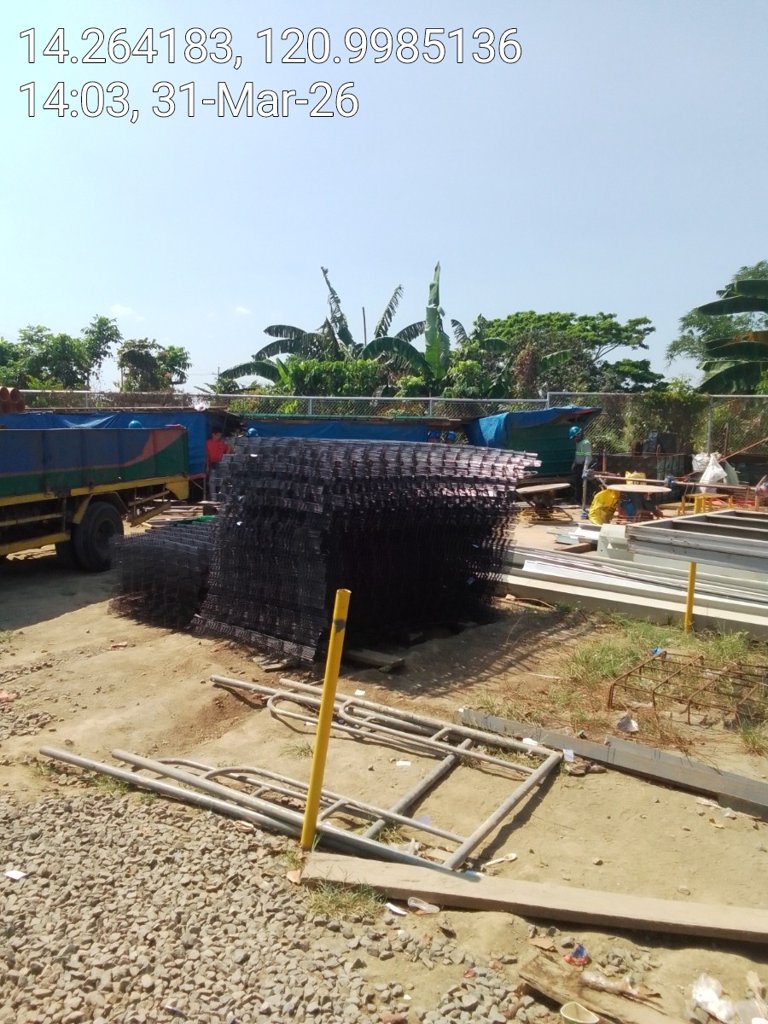 Cyclone wire rolls staged at a farm or open site — Una Wire Products Philippines